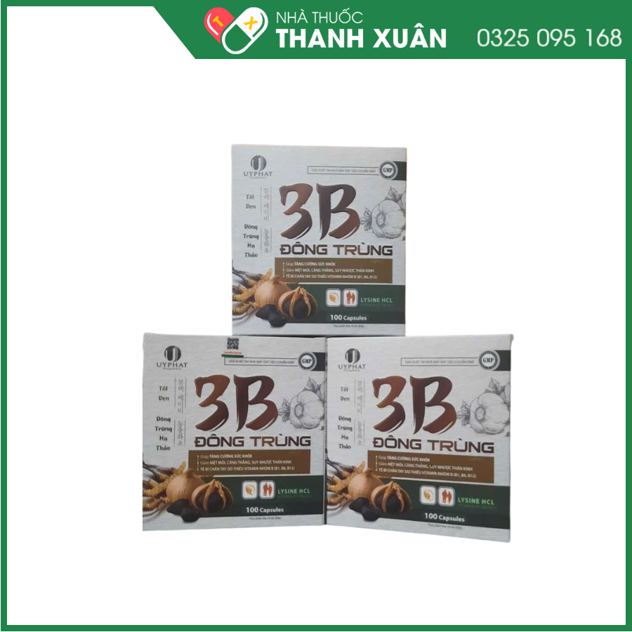 3B Đông Trùng-Uy Phát giúp tăng cường sức đề kháng